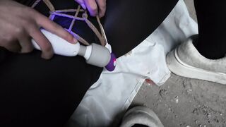 废墟自缚震动棒+跳蛋强震